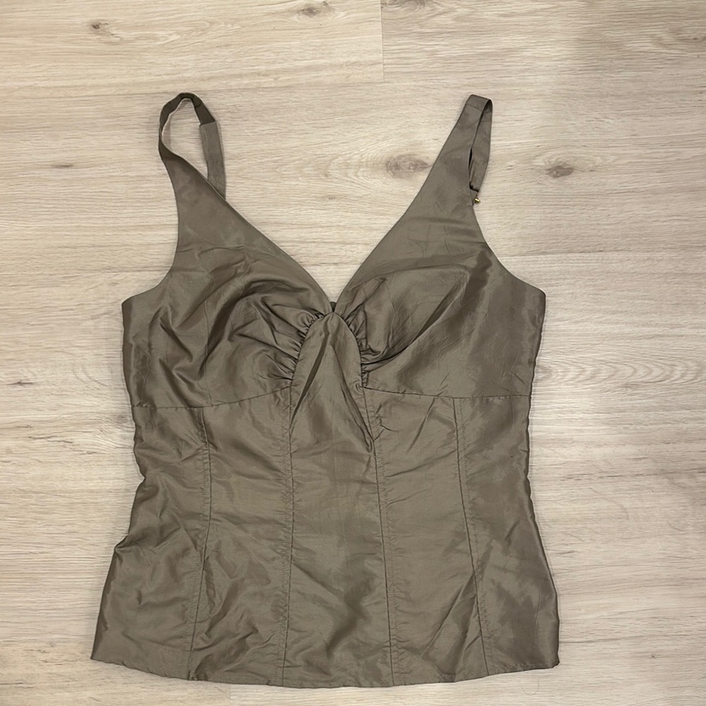 Vintage NIC+ZOE Green Bustier Top